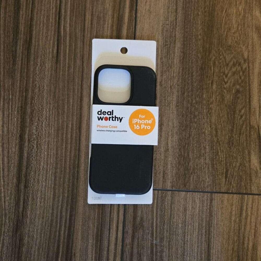 Black Phone Case NEW for iPhone 16 Pro